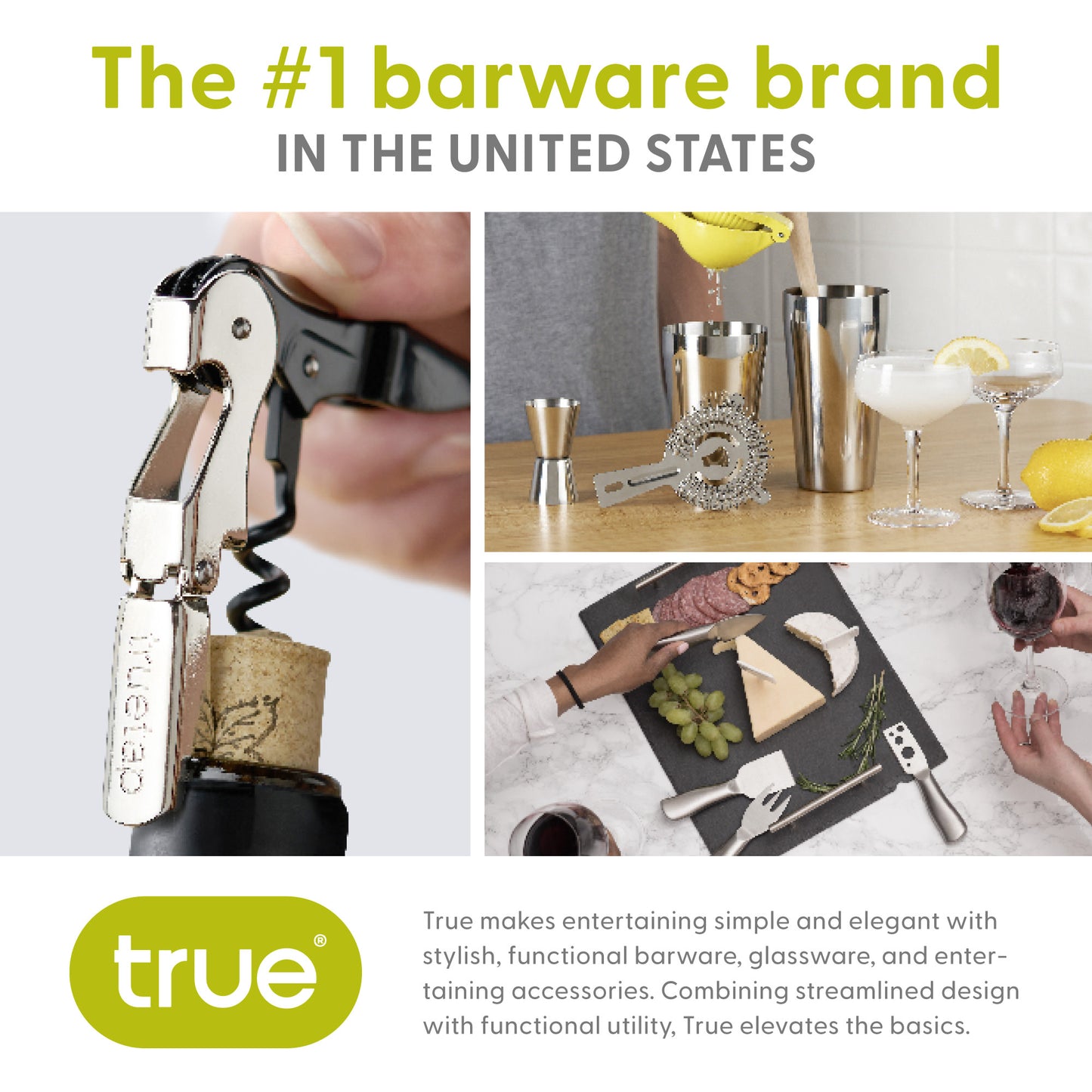 Bamboo Board & Knife Set by True