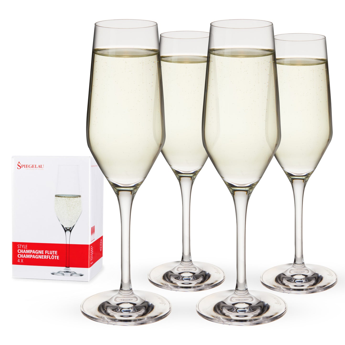 Spiegelau Style 8.5 Oz champagne Flutes (Set of 4)
