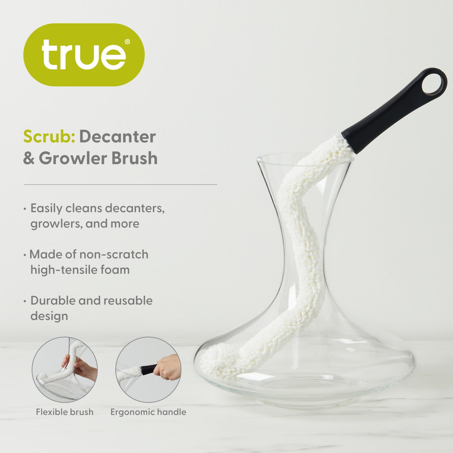 Scrub: Decanter & Growler Brush