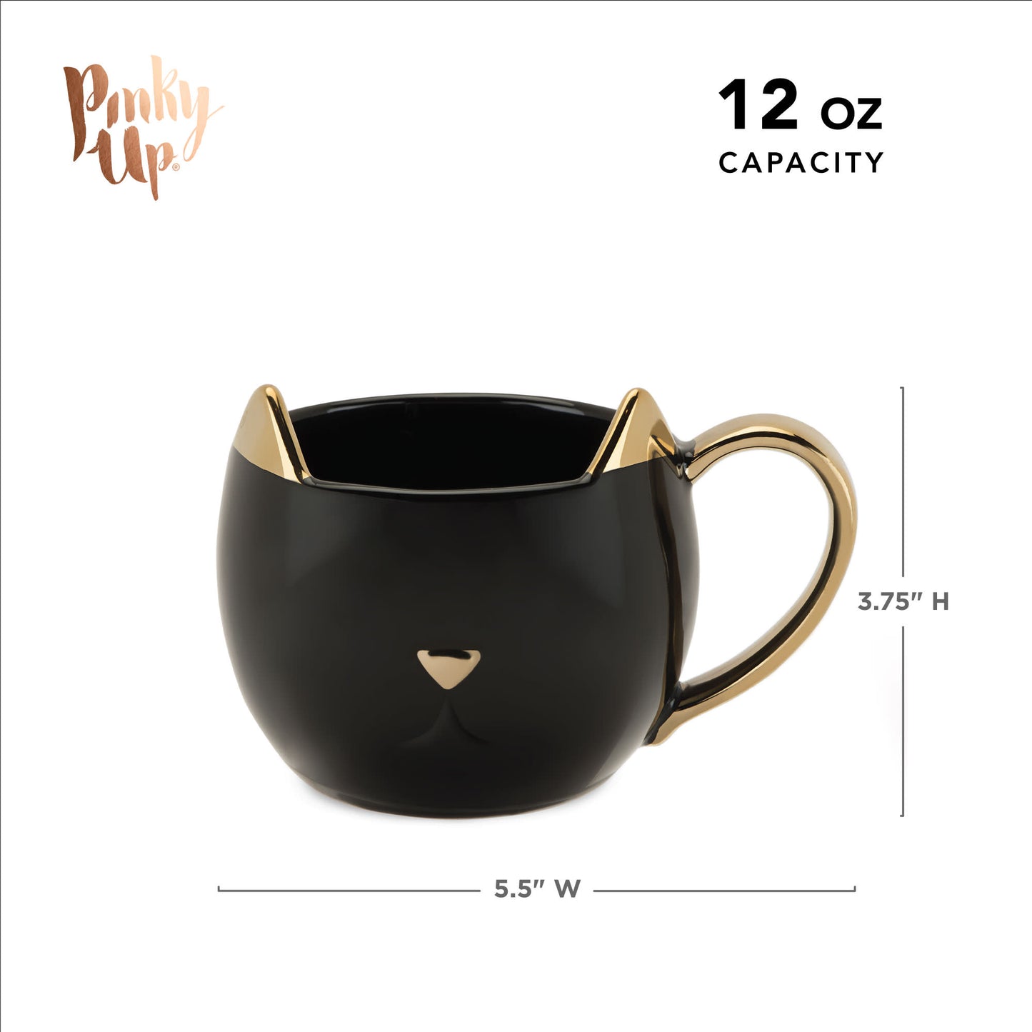 Chloe Black Cat Mug Pinky Up®
