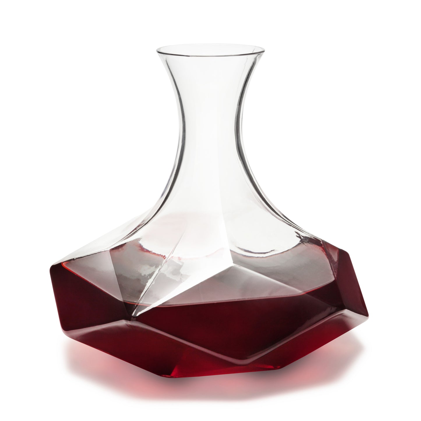 Seneca 64 Oz Crystal Faceted  Wine Decanter Viski®