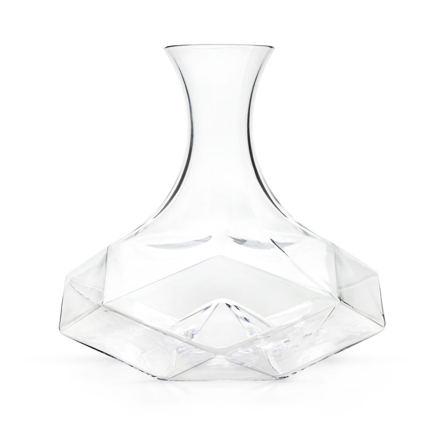 Seneca 64 Oz Crystal Faceted  Wine Decanter Viski®