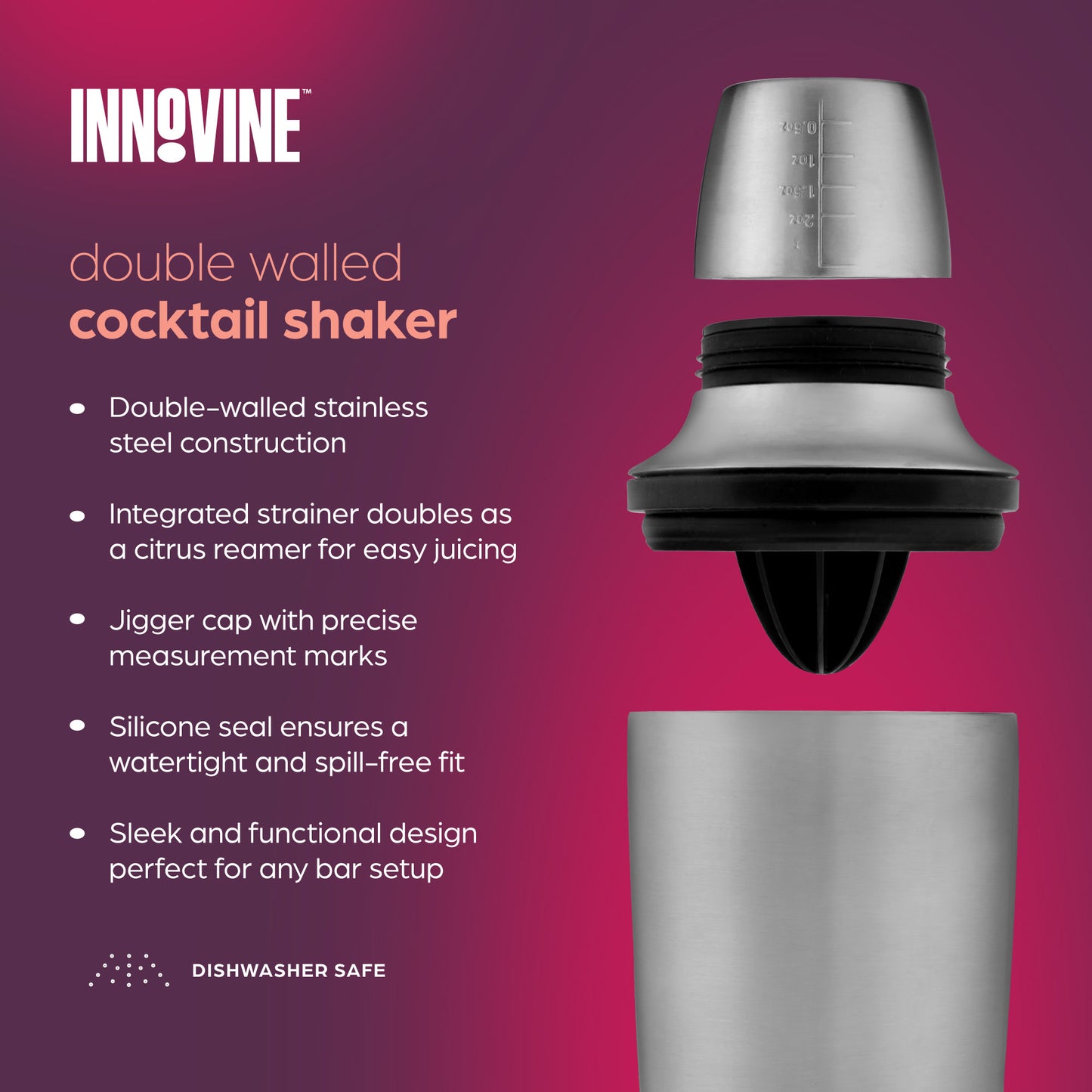 Double Walled Cocktail Shaker by Innovine