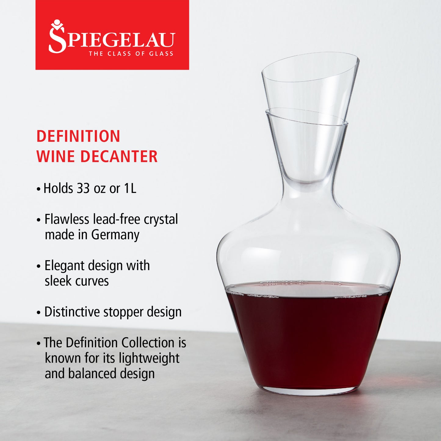 Spiegelau Definition 33 Oz Wine Decanter