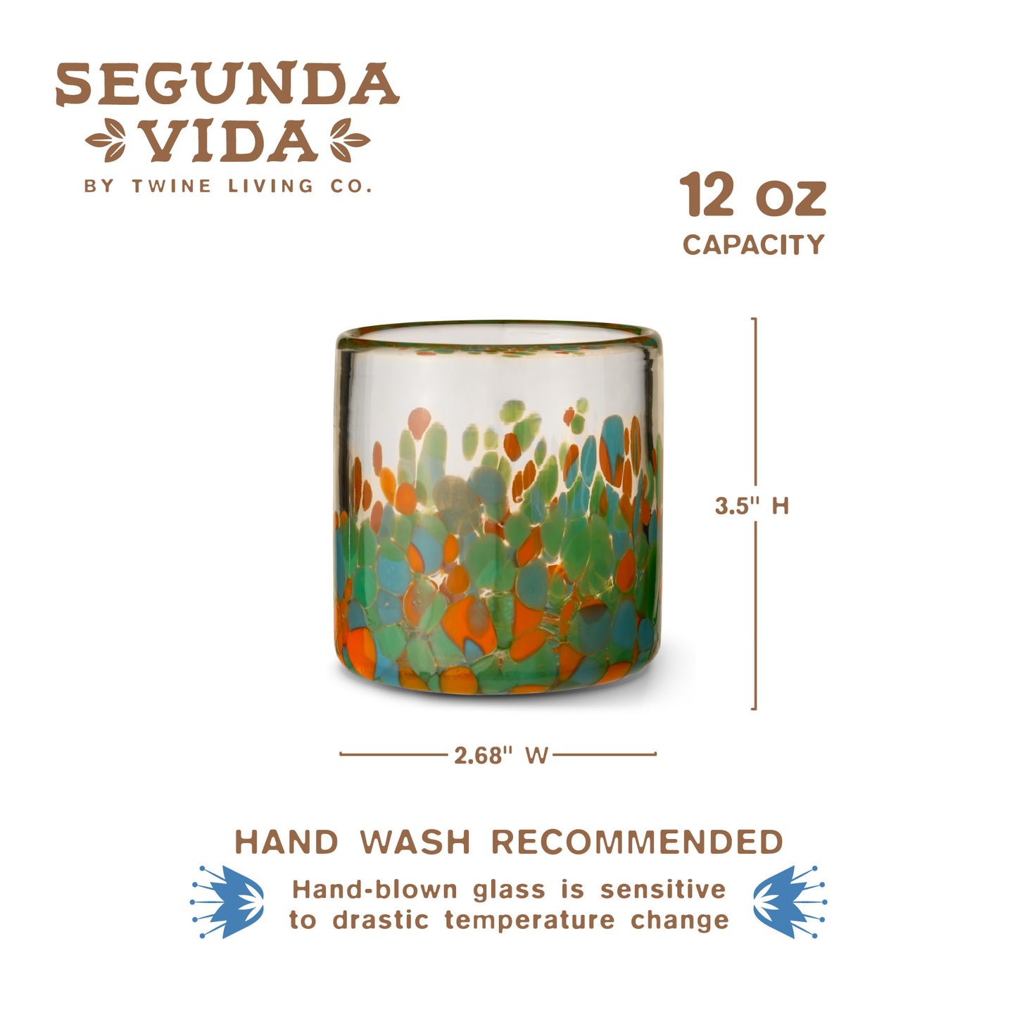 Viajar Short Recycled Tumbler Set by Twine Living®