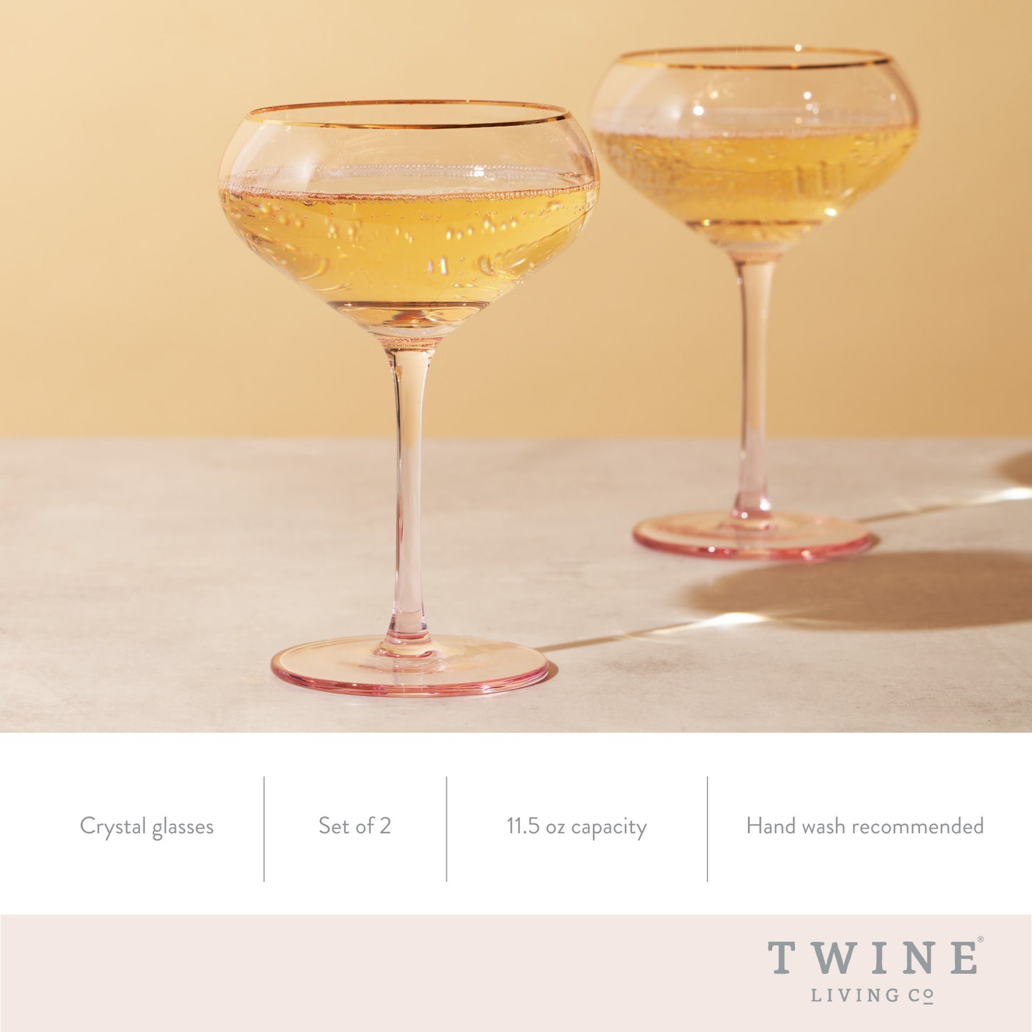 Rose Crystal Coupe by Twine Living®