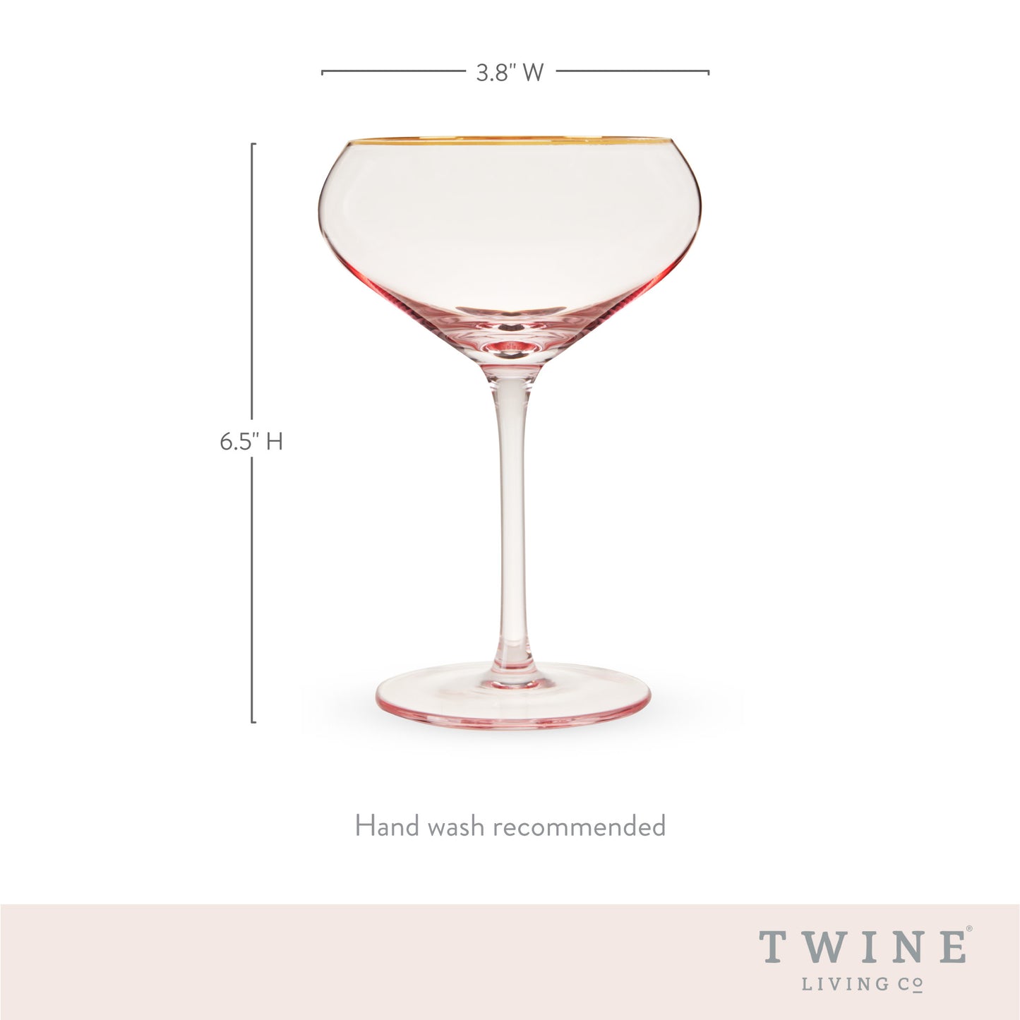 Rose Crystal Coupe by Twine Living®