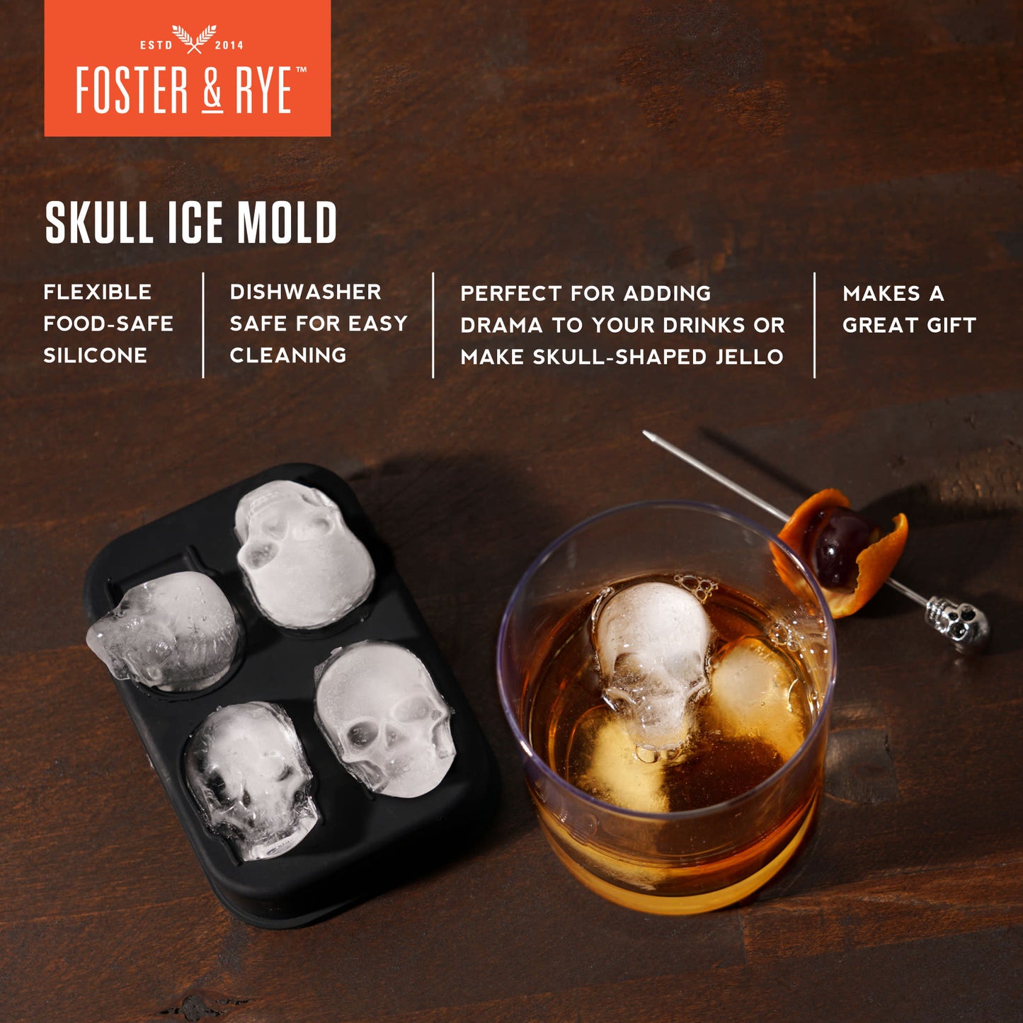Skull Ice Mold Foster & Rye™